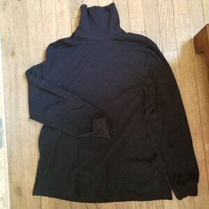 Club Room / Black Cotton Turtleneck / Men's